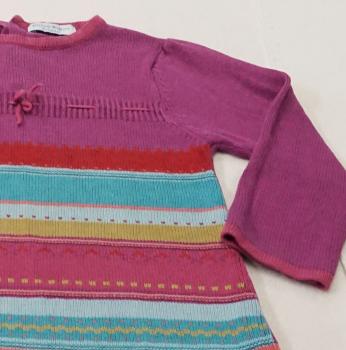 Strickkleid mit langem Arm, Gr. 92 von Klitzeklein (2746)